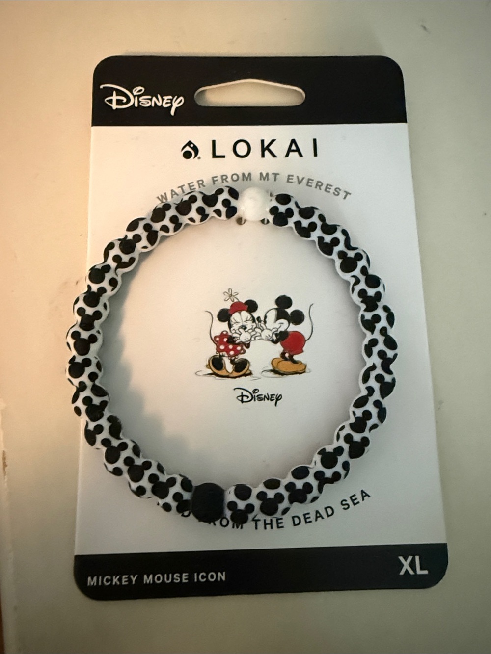 Lokai Disney Mickey Mouse Icon Bracelet - Black & White